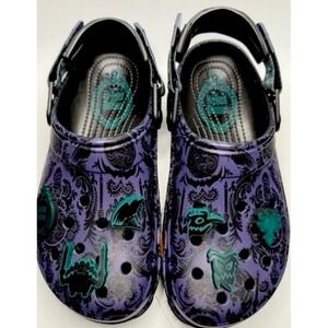 Disney Parks 2024 The Haunted Mansion Wallpaper Clogs Crocs W 7 M 5 Adult‎